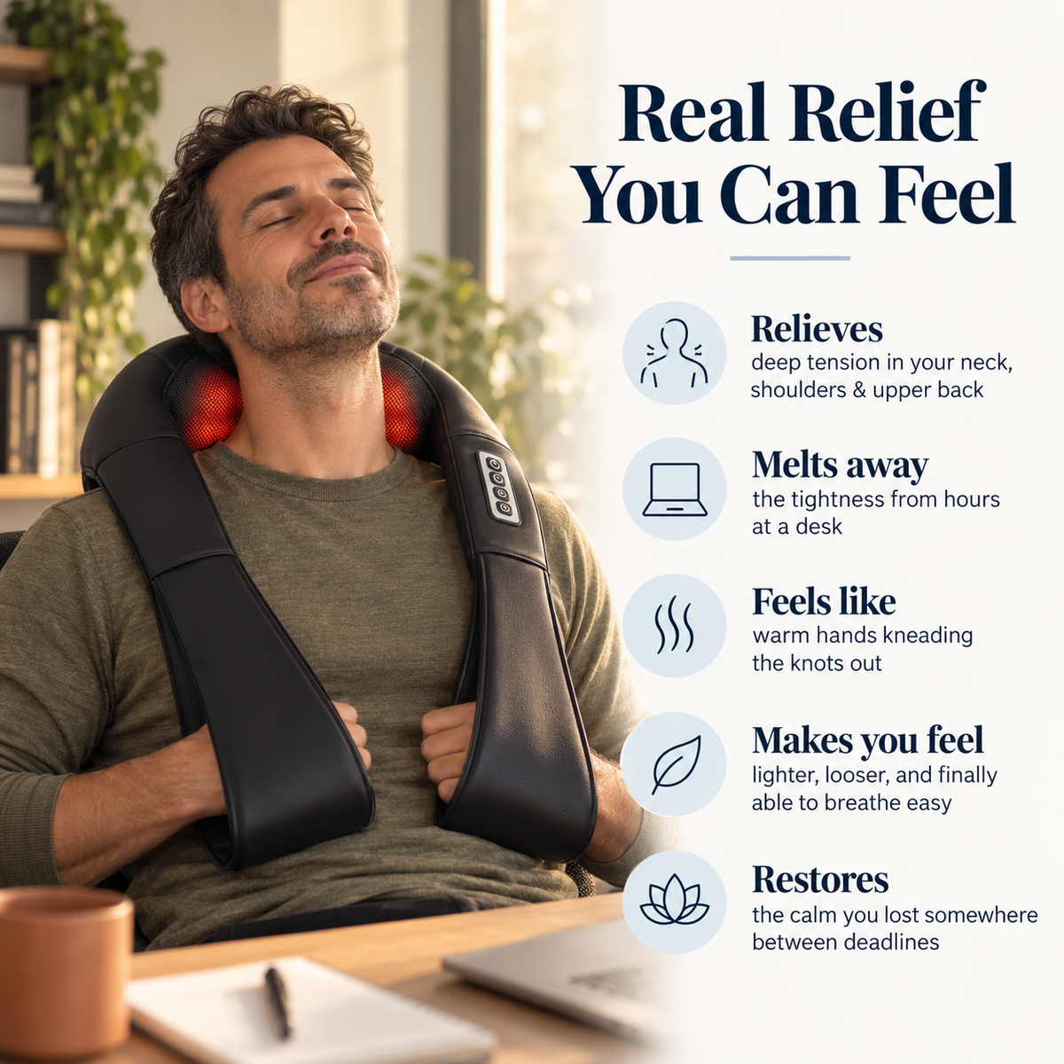 Osendale Heated Neck & Shoulder Massager